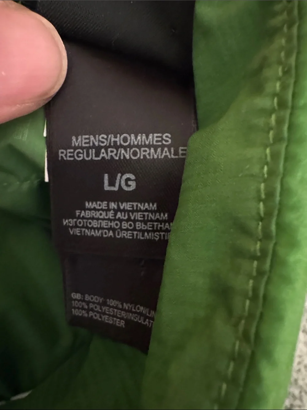 The North Face Zephyrus Pullover Island Grass Green Half-Zip Large NWT